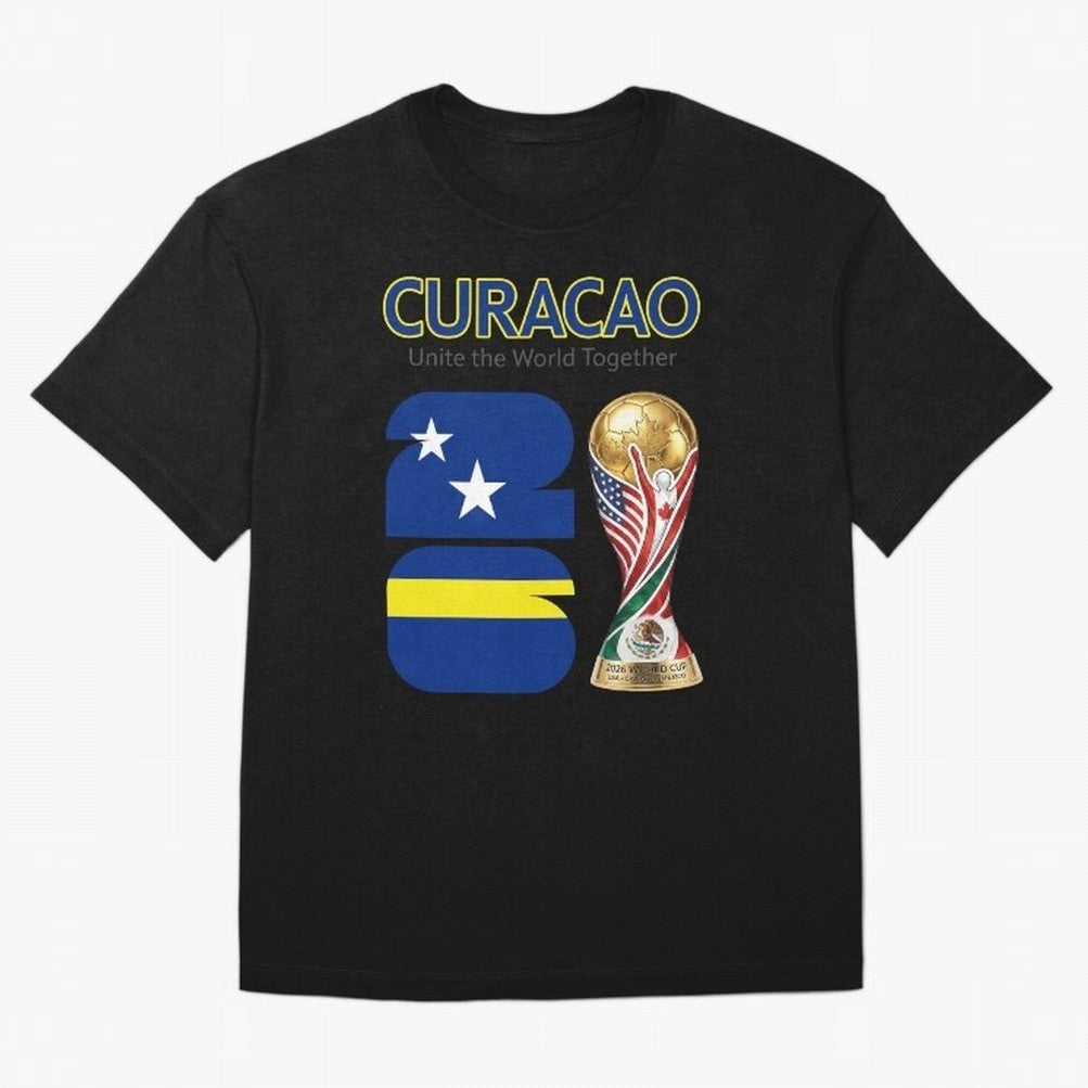 World Cup 2026, IMG 028, CURACAO 001 Classic T-Shirt Join Supporters Worldwide for FIFA World Cup 2026 Group Stage for Fans of CR7 and Messi and Netherlands, Bringing Football History, Final Match Energy, Crowd Noise and Once in a Lifetime Moments;