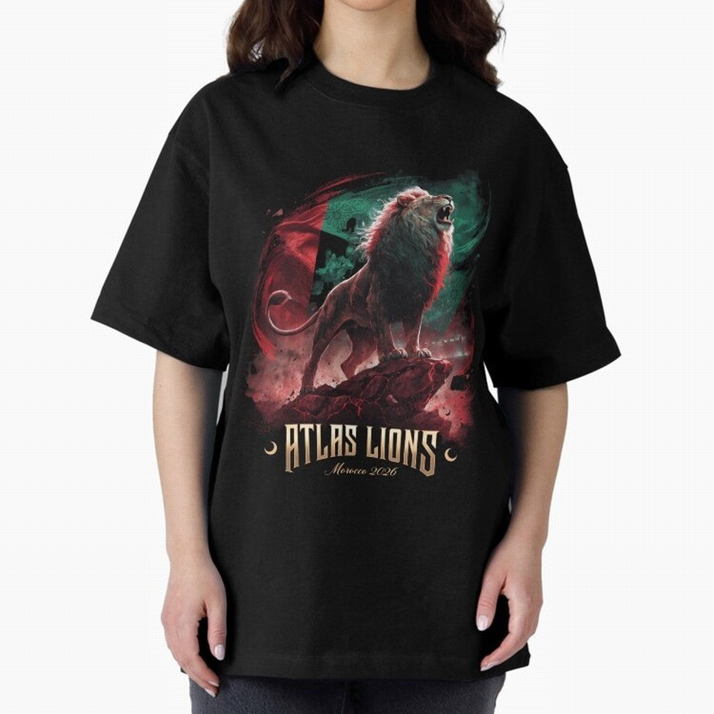 Morocco - The Atlas Lions Classic T-Shirt Spotlight Global Football Passion for FIFA World Cup 2026 Group Stage, Centered on Haaland and Mbappe, Spain and Netherlands, Stadium Chants, National Pride, Trophy Dreams and Unforgettable Football