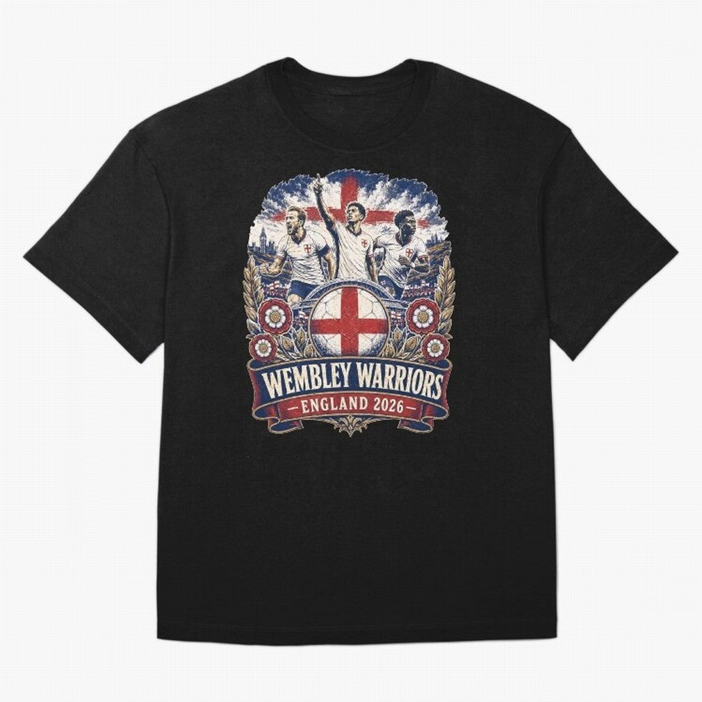 Wembley Warriors Classic T-Shirt Feel International Energy from FIFA World Cup 2026 Spirit, Connected to France and Portugal, Messi, Neymar and Mbappe, Soccer Culture, Superstar Moments, National Team Dreams and Competitive Fire; Perfect for People