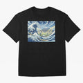 Soccer Players in Hokusai Waves Japan Classic T-Shirt Follow the Road to Global Football Passion for FIFA World Cup 2026 Group Stage, Centered on Cristiano Ronaldo, Haaland and CR7, Portugal, Game Day Rituals, Football Legends, Country Pride and