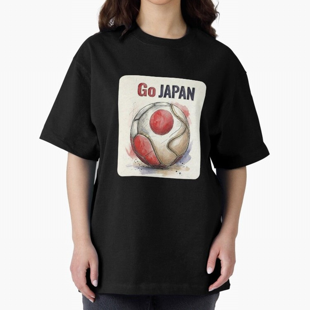 Go Japan Soccer Ball Flag | Japanese Football Fan Graphic Tee Classic T-Shirt Wear the Spirit of Global Football Passion for FIFA World Cup 2026 Group Stage, Inspired by Haaland, Spain, Supporter Pride, Iconic Celebrations, Legendary Names and