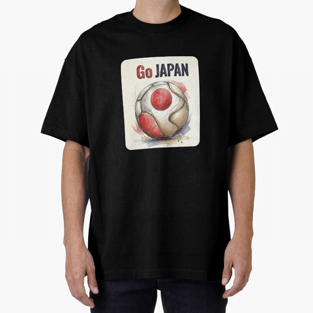 Go Japan Soccer Ball Flag | Japanese Football Fan Graphic Tee Classic T-Shirt Wear the Spirit of Global Football Passion for FIFA World Cup 2026 Group Stage, Inspired by Haaland, Spain, Supporter Pride, Iconic Celebrations, Legendary Names and