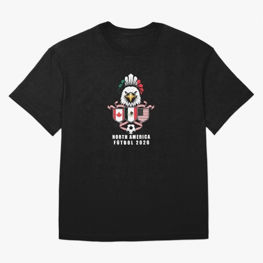North America Football Spirit 2026 T-Shirt_82768088 Classic T-Shirt Stand with the FIFA World Cup 2026 USA Canada Mexico Journey through Messi Highlights, Argentina and Brazil Pride, Football Festival Excitement, Trophy Ambitions, Country Rivalries