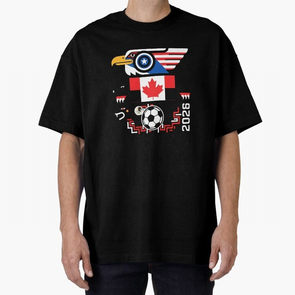 North America Spirit Cup 2026 T-Shirt_82734510 Classic T-Shirt Remember Iconic Moments from Global Football Passion for FIFA World Cup 2026 USA Canada Mexico, Featuring CR7 and Messi, England, France and Netherlands, Worldwide Fan Energy, Dramatic