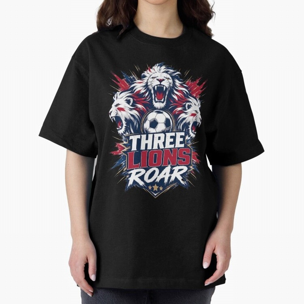 Three Lions Roar England World Cup 26 Tee Classic T-Shirt Bring World Football Passion into the FIFA World Cup 2026 Journey through Cristiano Ronaldo Highlights, England and Germany Pride, Stadium Memories, Football Loyalty, International Chants