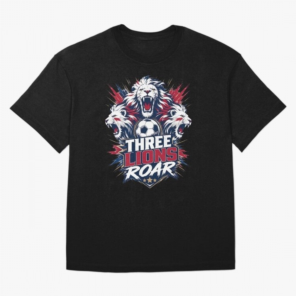 Three Lions Roar England World Cup 26 Tee Classic T-Shirt Bring World Football Passion into the FIFA World Cup 2026 Journey through Cristiano Ronaldo Highlights, England and Germany Pride, Stadium Memories, Football Loyalty, International Chants
