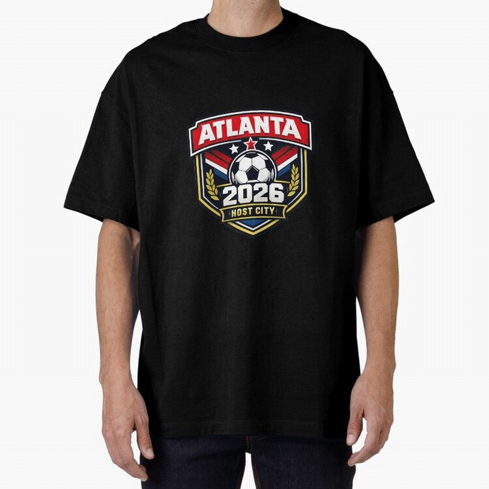Global Cup 2026 Host City Badge Atlanta Classic T-Shirt Support Iconic Players in FIFA World Cup 2026 Group Stage for Fans of Neymar, Haaland and Cristiano Ronaldo and Netherlands, Bringing Sports Nostalgia, International Competition, Famous