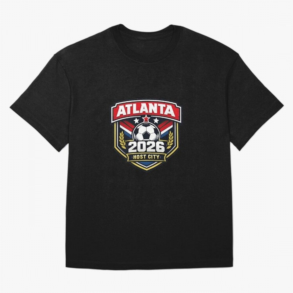 Global Cup 2026 Host City Badge Atlanta Classic T-Shirt Support Iconic Players in FIFA World Cup 2026 Group Stage for Fans of Neymar, Haaland and Cristiano Ronaldo and Netherlands, Bringing Sports Nostalgia, International Competition, Famous