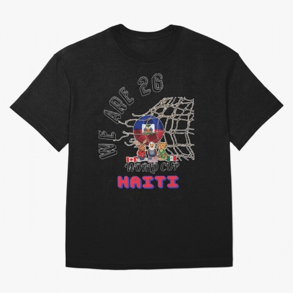 World cup 26 - Haiti Classic T-Shirt Build Global Football Passion for FIFA World Cup 2026 Group Stage, Centered on Haaland and Mbappe, England, Vintage Soccer Flavor, Modern Football Stars, National Flags and Final Night Emotion; Built for