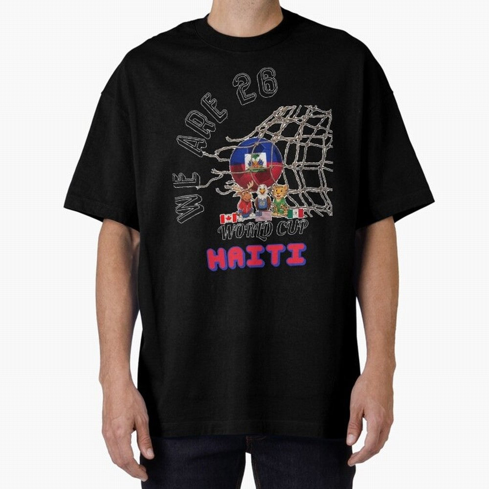 World cup 26 - Haiti Classic T-Shirt Build Global Football Passion for FIFA World Cup 2026 Group Stage, Centered on Haaland and Mbappe, England, Vintage Soccer Flavor, Modern Football Stars, National Flags and Final Night Emotion; Built for