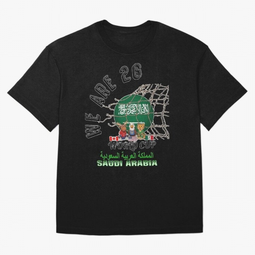 World cup 26 - Saudi Arabia Classic T-Shirt Follow Every Goal of FIFA World Cup 2026 Highlighting Cristiano Ronaldo, Haaland and CR7, Argentina Energy, Worldwide Fan Energy, Dramatic Goals, Stadium Lights and Championship Celebrations; Perfect for