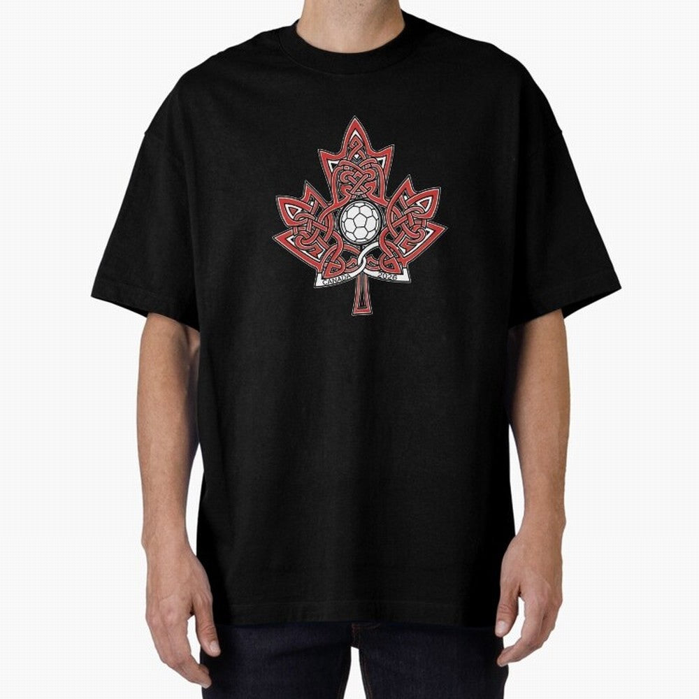 Interwoven Maple Leaf Canada Soccer 2026 T-Shirt_83135197 Classic T-Shirt Fuel the Hype around Match Day Hype around FIFA World Cup 2026 Group Stage, Haaland and Mbappe, Brazil, Retro Football Energy, Iconic Rivalries, Trophy Chase Drama and