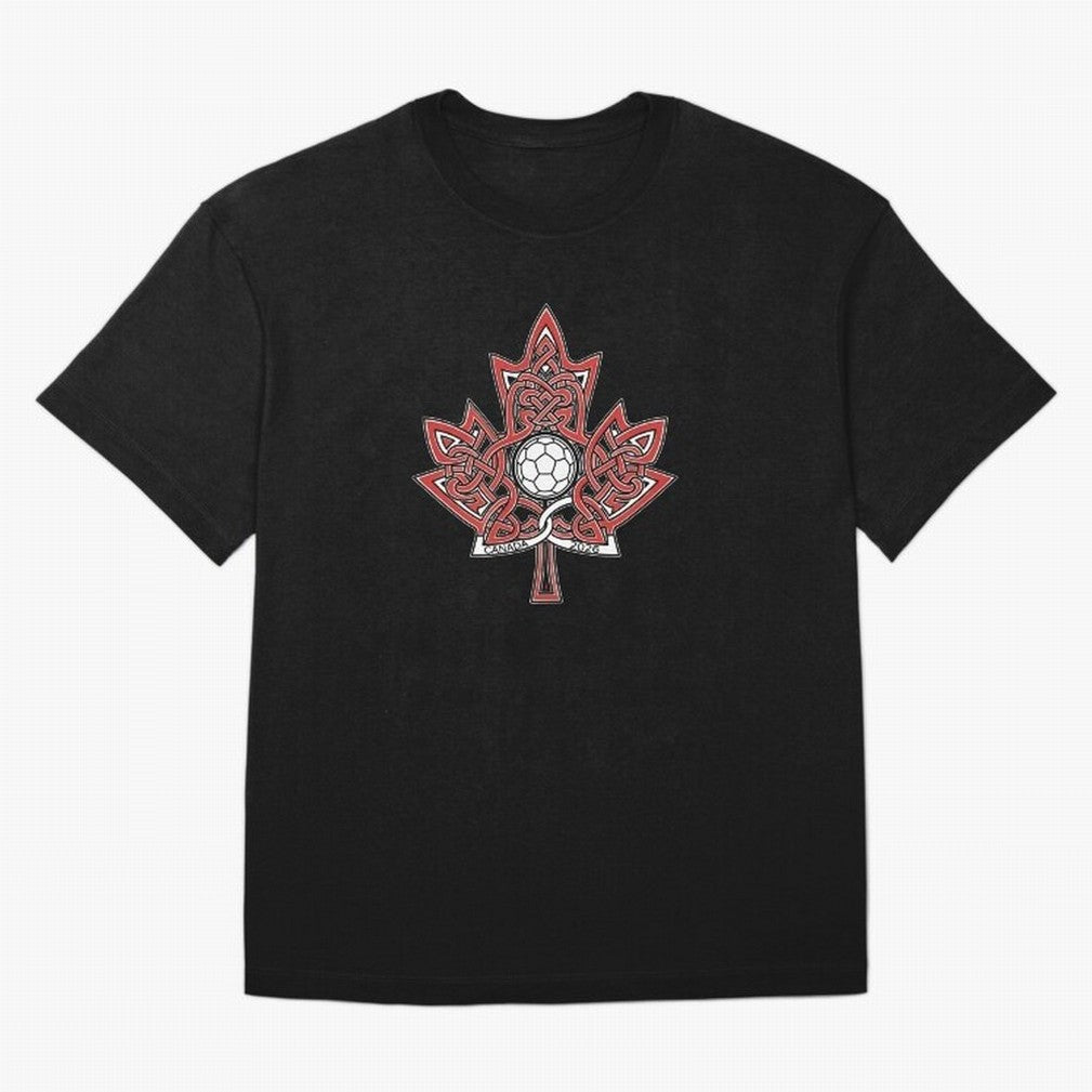 Interwoven Maple Leaf Canada Soccer 2026 T-Shirt_83135197 Classic T-Shirt Fuel the Hype around Match Day Hype around FIFA World Cup 2026 Group Stage, Haaland and Mbappe, Brazil, Retro Football Energy, Iconic Rivalries, Trophy Chase Drama and