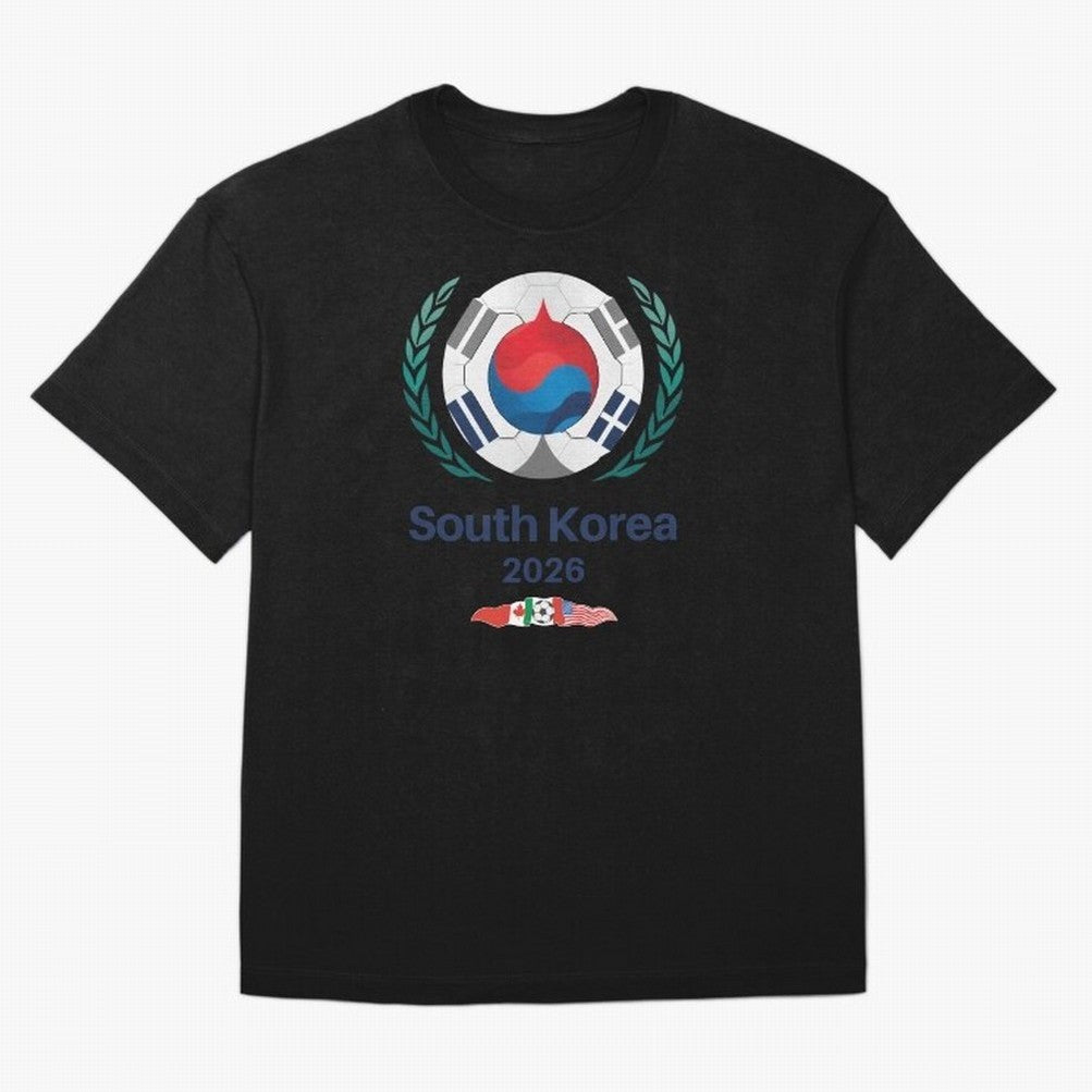 South Korea 2026 Classic T-Shirt Elevate FIFA World Cup 2026 USA Canada Mexico Spirit, Connected to Portugal, Messi, Neymar and Mbappe, Fan Favorite Moments, National Team Passion, Big Match Drama and Soccer History; Perfect for Supporters Who Want