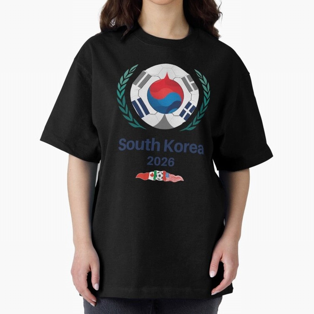 South Korea 2026 Classic T-Shirt Elevate FIFA World Cup 2026 USA Canada Mexico Spirit, Connected to Portugal, Messi, Neymar and Mbappe, Fan Favorite Moments, National Team Passion, Big Match Drama and Soccer History; Perfect for Supporters Who Want
