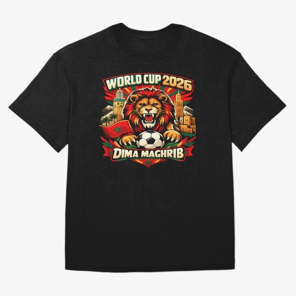 World Cup 2026, Dima Maghrib, June 13, 2026, We Are Morocco, Go Morocco, Morocco vs Brazil, Morocco World Cup 2026, World Morocco, Maghrib Classic T-Shirt Bring a Champion Mindset to FIFA World Cup 2026 Group Stage Spirit, Highlighting Argentina,