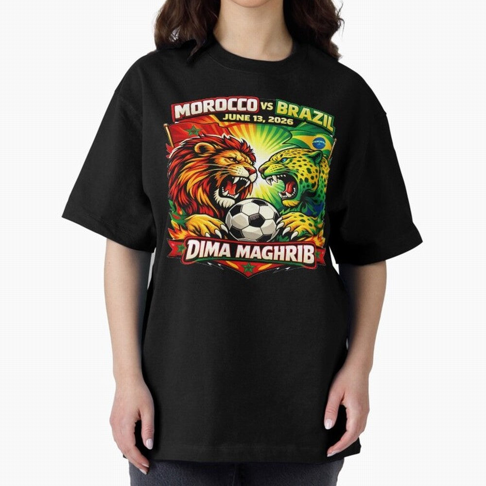 World Cup 2026, Dima Maghrib, June 13, 2026, We Are Morocco, Go Morocco, Morocco vs Brazil, Morocco World Cup 2026, World Morocco, Maghrib Classic T-Shirt Remember FIFA World Cup 2026 Featuring Haaland, France Energy, Supporter Pride, Iconic