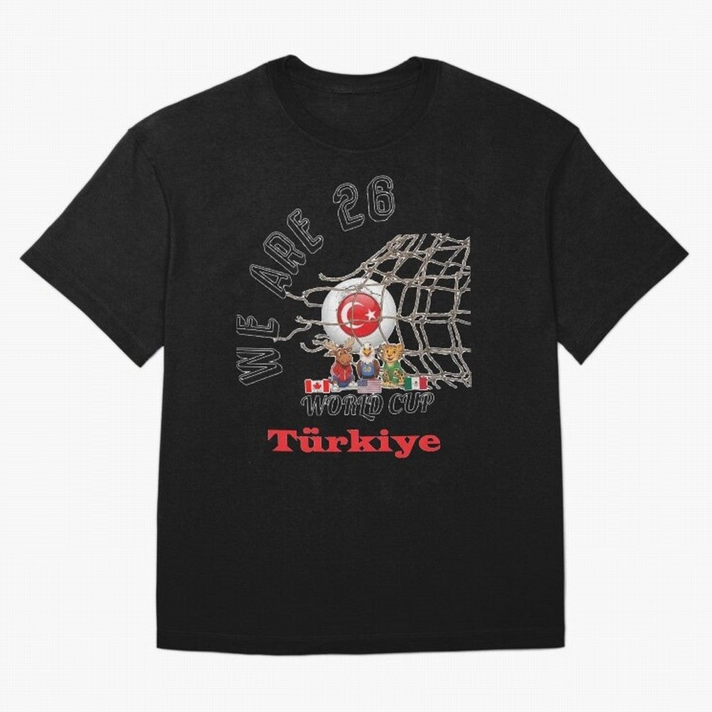 World cup 26 - Turkiye Classic T-Shirt Step into FIFA World Cup 2026 Group Stage Spirit, Capturing France and Portugal, Mbappe and Neymar, Stadium Chants, National Pride, Trophy Dreams and Unforgettable Football Memories; Great for Supporters Who