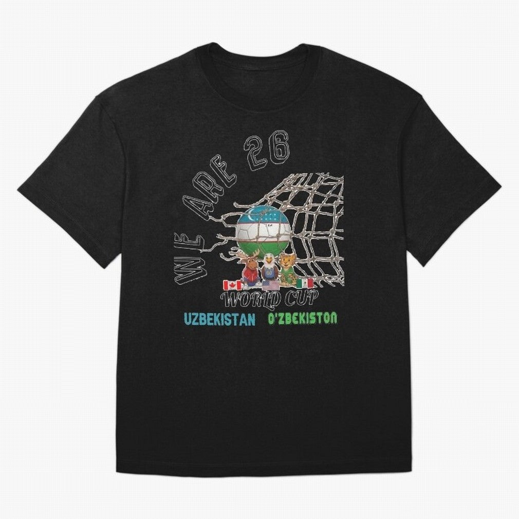 World cup 26 - Uzbekistan Classic T-Shirt Support Your Favorite Stars during FIFA World Cup 2026 USA Canada Mexico Spirit, Made for Portugal, Spain and Germany, Cristiano Ronaldo, Haaland and CR7, Sports Nostalgia, International Competition, Famous