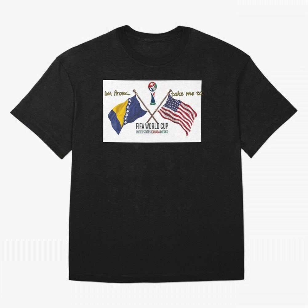 Bosnia and Herzegovina Classic T-Shirt Feel the Heartbeat of FIFA World Cup 2026 USA Canada Mexico Spirit, with Brazil, Mbappe, Match Day Excitement, Supporter Culture, Golden Goals and Global Football Passion; Perfect for Fans, Collectors, Family