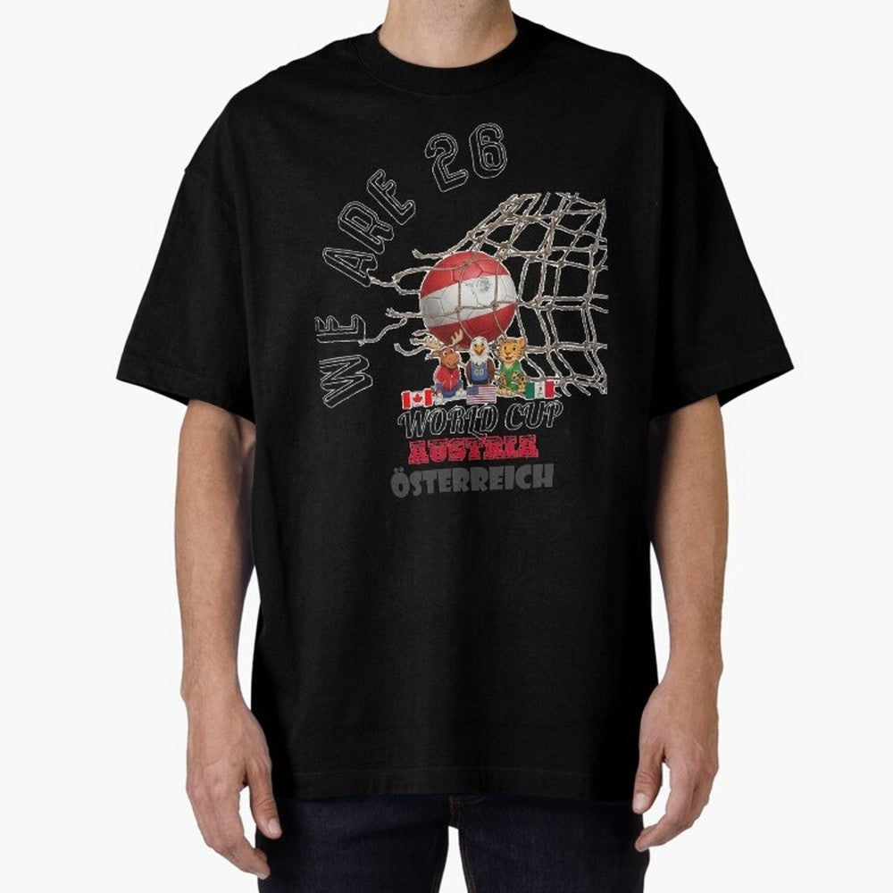 World cup 26 - Austria Classic T-Shirt Carry the Dream of FIFA World Cup 2026 for Fans of Messi, CR7 and Mbappe and England, France and Netherlands, Bringing Worldwide Fan Energy, Dramatic Goals, Stadium Lights and Championship Celebrations; Ideal