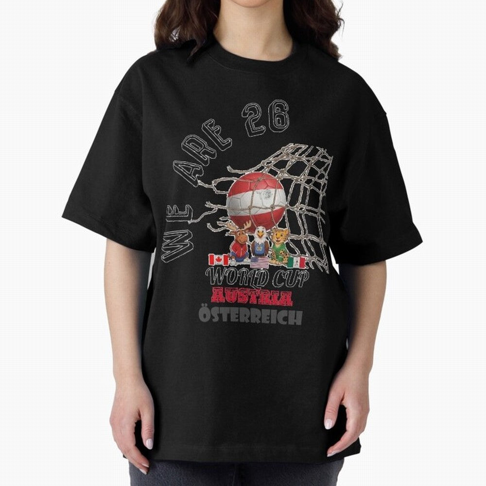 World cup 26 - Austria Classic T-Shirt Carry the Dream of FIFA World Cup 2026 for Fans of Messi, CR7 and Mbappe and England, France and Netherlands, Bringing Worldwide Fan Energy, Dramatic Goals, Stadium Lights and Championship Celebrations; Ideal
