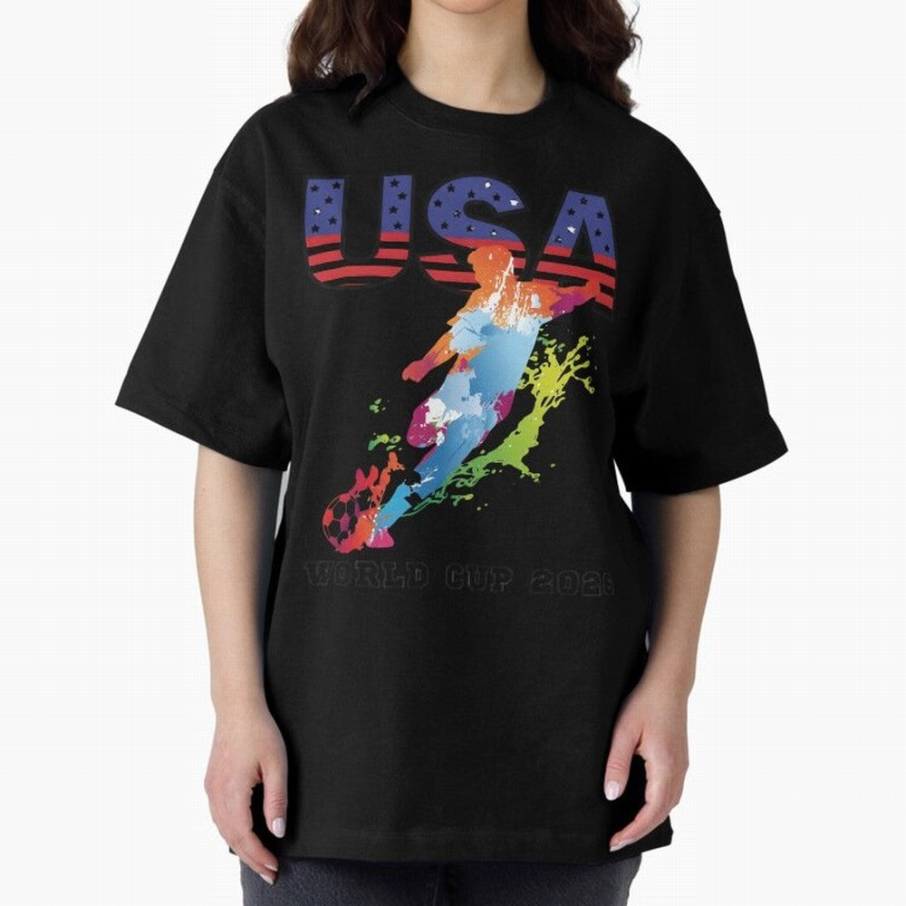 USA CAN MEX 26 Football Shirt | Color Splash International Fan Tee Classic T-Shirt Feel the FIFA World Cup 2026 Group Stage Journey through Cristiano Ronaldo, Haaland and CR7 Highlights, Argentina Pride, Champion Mindset, Group Stage Buzz, Knockout