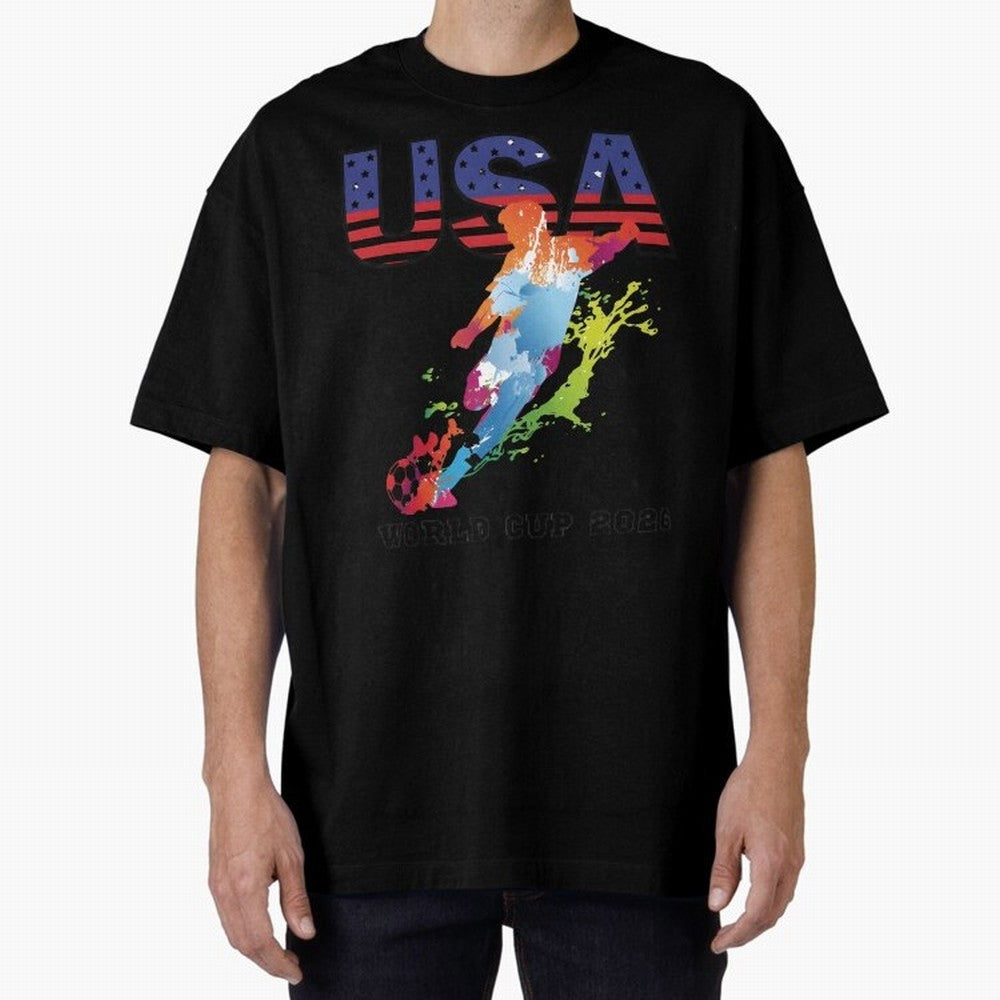 USA CAN MEX 26 Football Shirt | Color Splash International Fan Tee Classic T-Shirt Feel the FIFA World Cup 2026 Group Stage Journey through Cristiano Ronaldo, Haaland and CR7 Highlights, Argentina Pride, Champion Mindset, Group Stage Buzz, Knockout