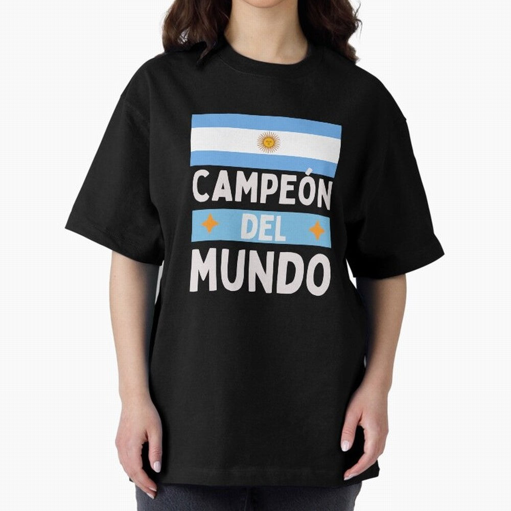 Argentina Campe¨®n del Mundo Classic T-Shirt Enjoy the Biggest Football Party of FIFA World Cup 2026 USA Canada Mexico for Fans of Messi and Argentina and Brazil, Bringing Sports Nostalgia, International Competition, Famous Players and