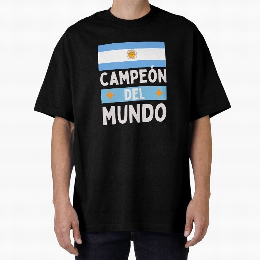 Argentina Campe¨®n del Mundo Classic T-Shirt Enjoy the Biggest Football Party of FIFA World Cup 2026 USA Canada Mexico for Fans of Messi and Argentina and Brazil, Bringing Sports Nostalgia, International Competition, Famous Players and