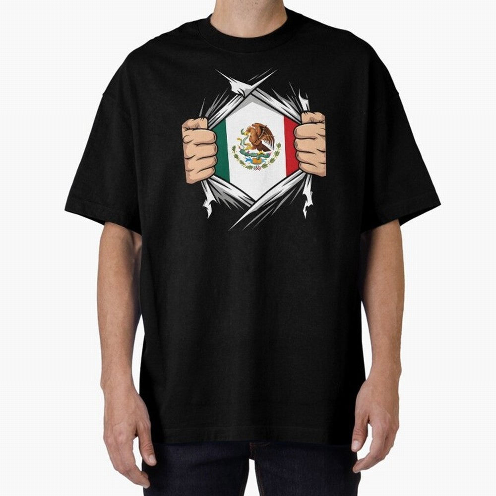 Mexico Flag Ripped Shirt Football Fan Classic T-Shirt Treasure the FIFA World Cup 2026 USA Canada Mexico Journey through CR7 Highlights, Brazil Pride, Champion Mindset, Group Stage Buzz, Knockout Tension and Passionate Fan Culture; Ideal for Fans