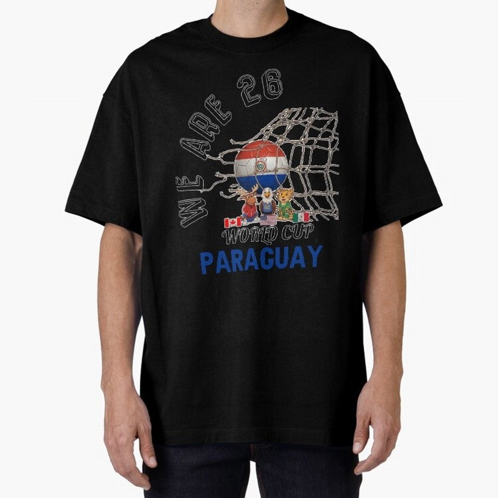 World cup 26 - Paraguay Classic T-Shirt Show Passion for the Stars of FIFA World Cup 2026 USA Canada Mexico Spirit, Connected to Argentina, France and Brazil, Neymar, Haaland and Cristiano Ronaldo, Global Supporter Spirit, Legendary Goals, National