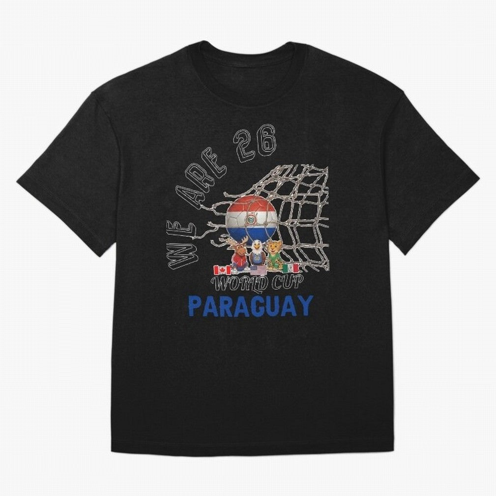 World cup 26 - Paraguay Classic T-Shirt Show Passion for the Stars of FIFA World Cup 2026 USA Canada Mexico Spirit, Connected to Argentina, France and Brazil, Neymar, Haaland and Cristiano Ronaldo, Global Supporter Spirit, Legendary Goals, National