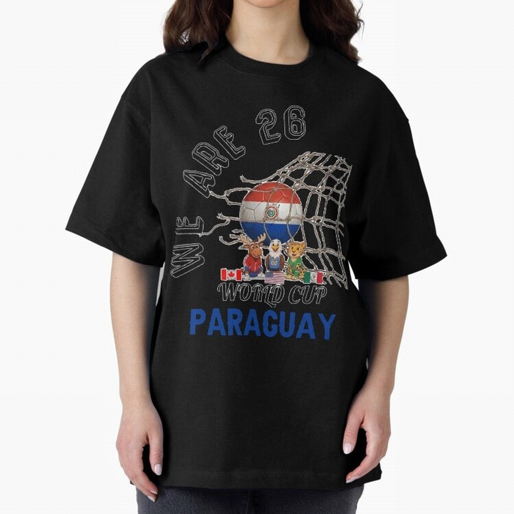 World cup 26 - Paraguay Classic T-Shirt Show Passion for the Stars of FIFA World Cup 2026 USA Canada Mexico Spirit, Connected to Argentina, France and Brazil, Neymar, Haaland and Cristiano Ronaldo, Global Supporter Spirit, Legendary Goals, National