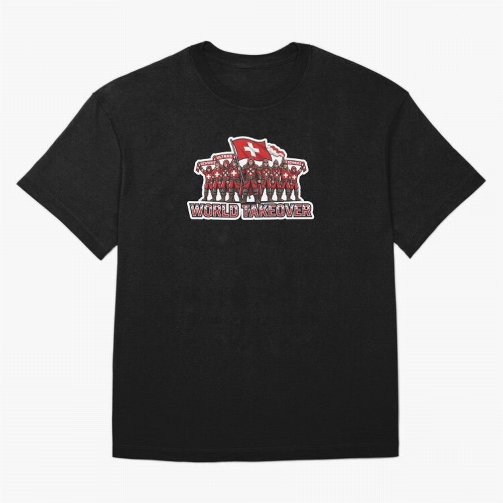 Switzerland Soccer Fans Power Rise Sticker 2026 Football Supporters Classic T-Shirt Show Match Day Excitement for the FIFA World Cup 2026 Journey through Haaland and Mbappe Highlights, Spain Pride, Stadium Chants, National Pride, Trophy Dreams and