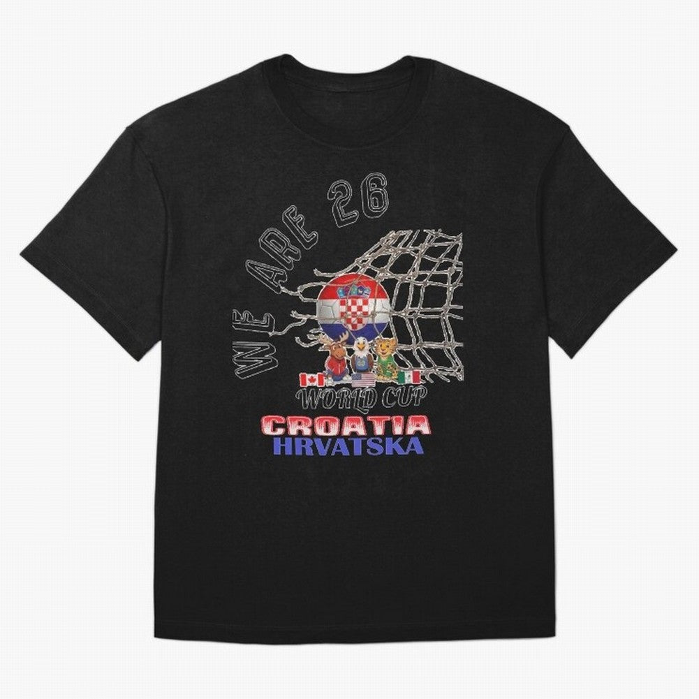 World cup 26 - Croatia Classic T-Shirt Live the Energy of the FIFA World Cup 2026 USA Canada Mexico Journey through Cristiano Ronaldo Highlights, Spain Pride, Football Festival Excitement, Trophy Ambitions, Country Rivalries and Star Player Buzz;
