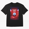 Atlanta Global Nations Series 2026 - Soccer aka Football Classic T-Shirt Represent Football Lovers during FIFA World Cup 2026 USA Canada Mexico for Fans of Mbappe and Brazil, Portugal and Argentina, Bringing Retro Football Energy, Iconic Rivalries,