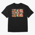 North American Football Flags World Cup Inspired Classic T-Shirt Fuel Your Fan Pride for Match Day Hype around FIFA World Cup 2026 Group Stage, Neymar, England, Worldwide Fan Energy, Dramatic Goals, Stadium Lights and Championship Celebrations;