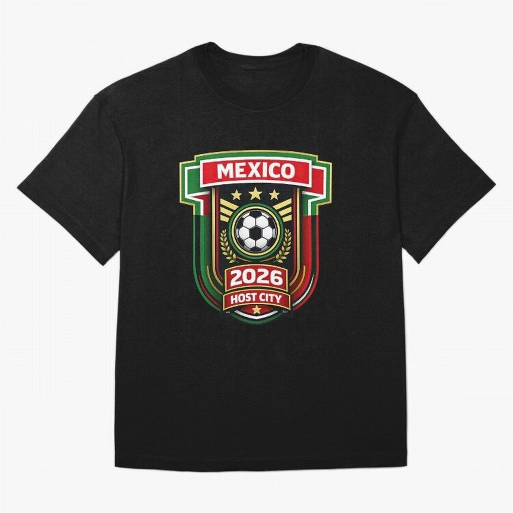 Mexico 2026 World Cup Host City Logo Classic T-Shirt Show Match Day Excitement for FIFA World Cup 2026 USA Canada Mexico for Fans of Neymar, Haaland and Cristiano Ronaldo and France, Bringing Match Day Excitement, Supporter Culture, Golden Goals