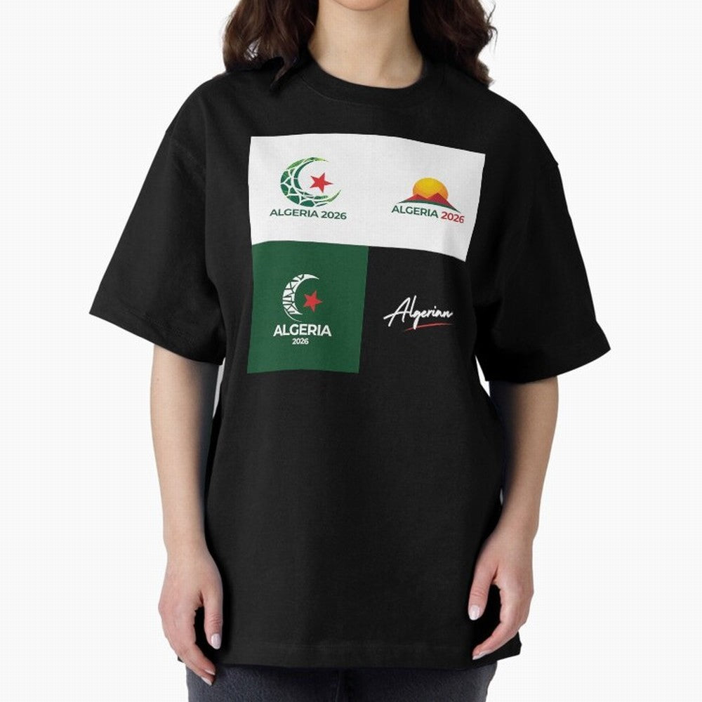 Algeria WC 2026 Classic T-Shirt Elevate FIFA World Cup 2026 Group Stage Capturing Messi, CR7 and Mbappe, Brazil Energy, Stadium Chants, National Pride, Trophy Dreams and Unforgettable Football Memories; Built for Supporters Chasing Trophy Dreams,