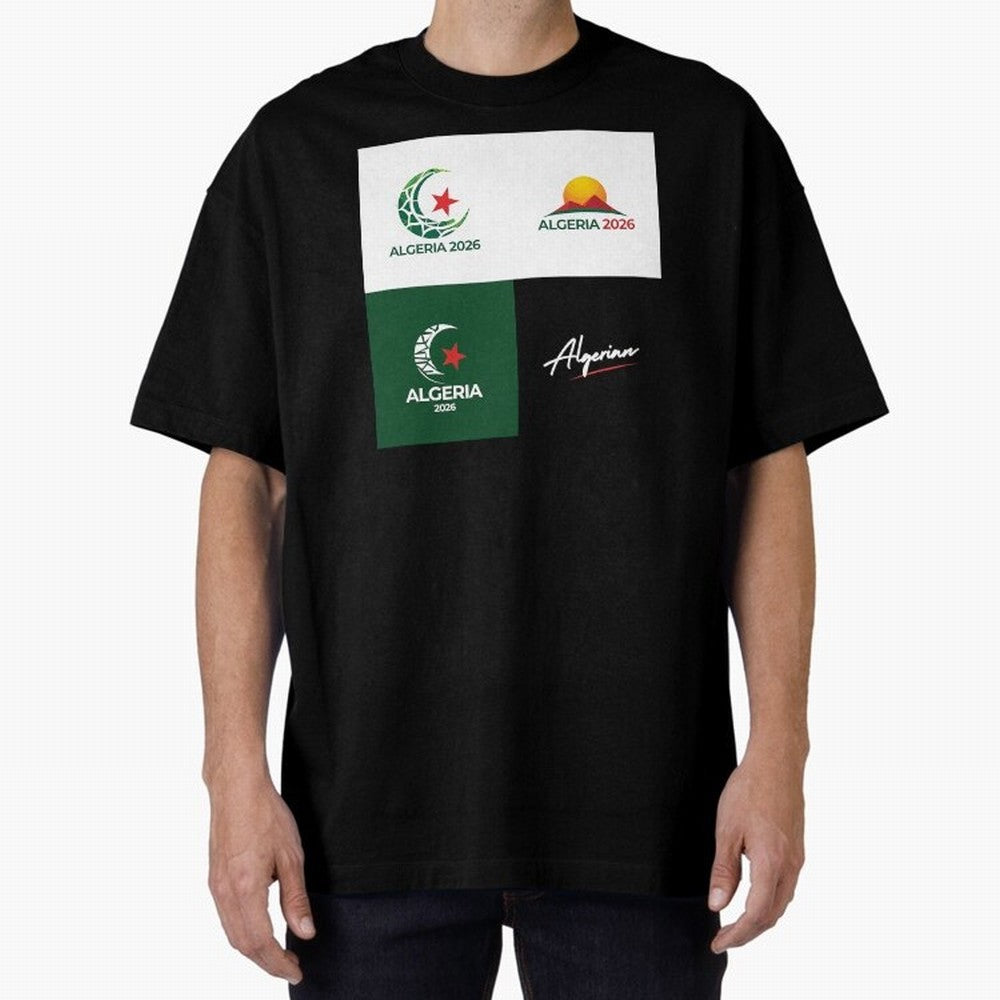 Algeria WC 2026 Classic T-Shirt Elevate FIFA World Cup 2026 Group Stage Capturing Messi, CR7 and Mbappe, Brazil Energy, Stadium Chants, National Pride, Trophy Dreams and Unforgettable Football Memories; Built for Supporters Chasing Trophy Dreams,