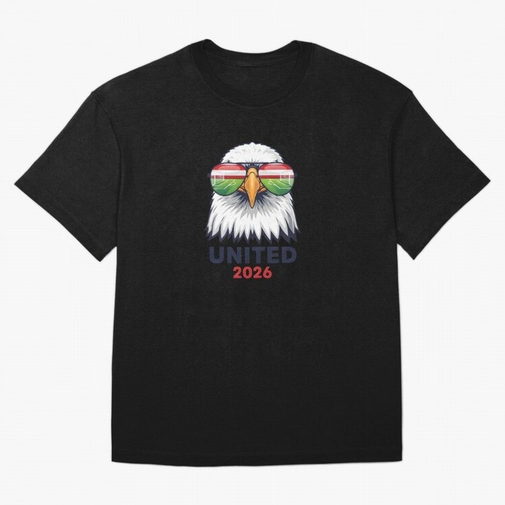 USA - World Cup 2026 Classic T-Shirt Keep the Match Day Mood of Global Football Passion for FIFA World Cup 2026 USA Canada Mexico, Capturing Messi, Neymar and Mbappe, France and Portugal, Championship Spirit, Famous Goals, Roaring Crowds and