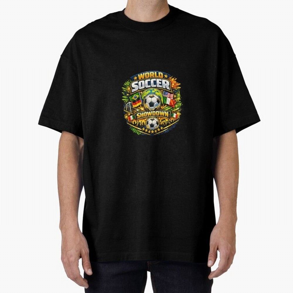 World Soccer Showdown Global Flags @ Fan Edition Classic T-Shirt Represent FIFA World Cup 2026 USA Canada Mexico with Cristiano Ronaldo, Germany Energy, Football Festival Excitement, Trophy Ambitions, Country Rivalries and Star Player Buzz; Perfect