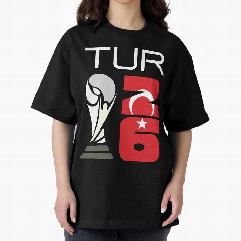 Turkey 2026 Soccer World Cup Trophy Turkish Flag Design Classic T-Shirt Bring FIFA World Cup 2026 Group Stage Made for Cristiano Ronaldo, England and Germany Energy, Football Passion, Legendary Performances, Festival Vibes and Supporter Community;