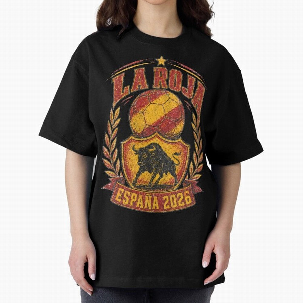La Roja Espa?a 2026 World Cup Soccer T-Shirt Classic T-Shirt Bring Stadium Energy to FIFA World Cup 2026 for Fans of Cristiano Ronaldo and England, Bringing Football Passion, Legendary Performances, Festival Vibes and Supporter Community; Perfect