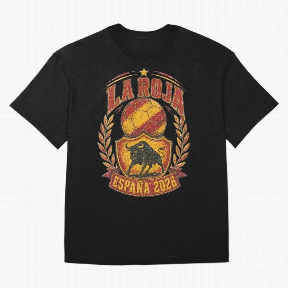 La Roja Espa?a 2026 World Cup Soccer T-Shirt Classic T-Shirt Bring Stadium Energy to FIFA World Cup 2026 for Fans of Cristiano Ronaldo and England, Bringing Football Passion, Legendary Performances, Festival Vibes and Supporter Community; Perfect