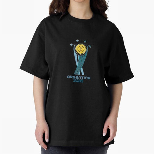 Argentina 2026 Football World Cup Emblem T-Shirt Classic T-Shirt Represent Fans Who Live for FIFA World Cup 2026 USA Canada Mexico Spirit, Built around Argentina and Brazil, Haaland, Fan Favorite Moments, National Team Passion, Big Match Drama and