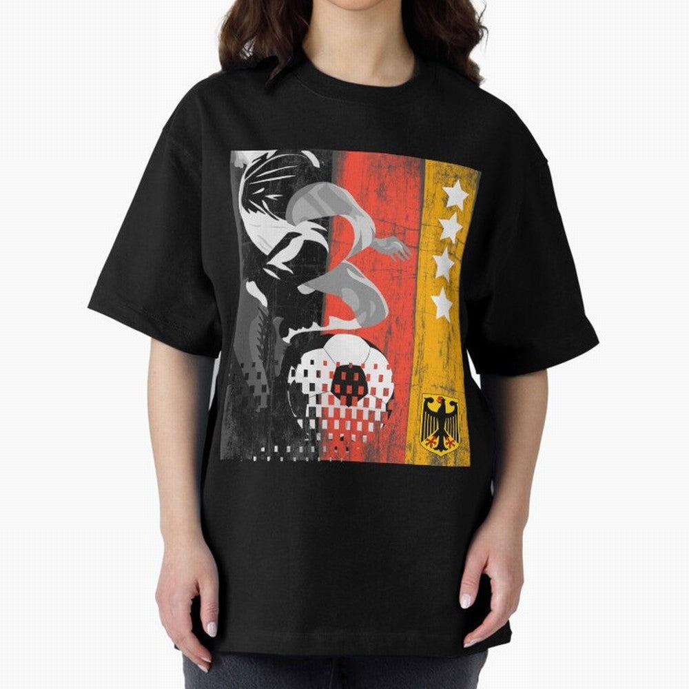 Fan Design Germany 2026 Classic T-Shirt Follow the Final Road of Global Football Passion for FIFA World Cup 2026 Group Stage, Centered on Messi, Neymar and Mbappe, England and Germany, Sports Nostalgia, International Competition, Famous Players and