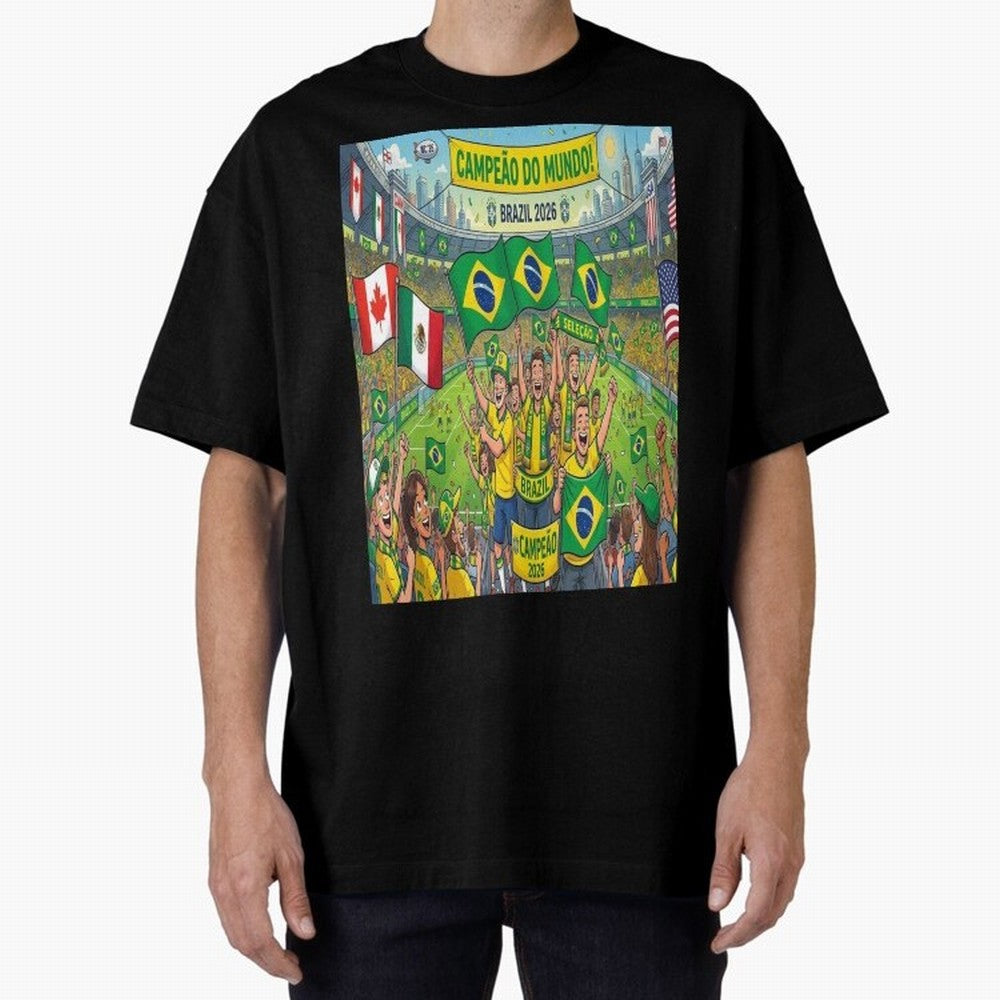 Brazil World Cup 2026 - Stadium Classic T-Shirt Keep the Match Day Mood of FIFA World Cup 2026 Group Stage for Fans of Cristiano Ronaldo, Haaland and CR7 and France and Portugal, Bringing Tournament Hype, Historic Matchups, Family Viewing Parties