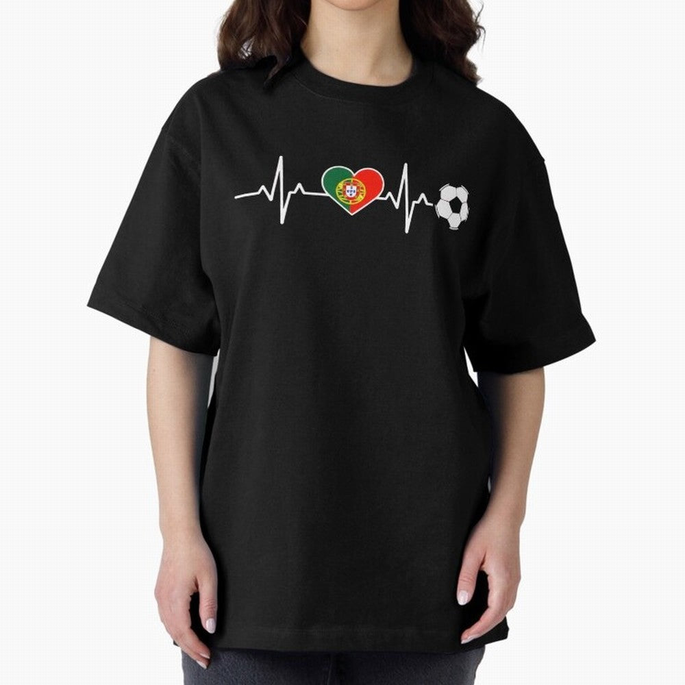 Portugal Football Heartbeat | Sele??o Das Quinas Soccer Fan Classic T-Shirt Carry the Colors and Pride of Global Football Passion for FIFA World Cup 2026 Group Stage, Centered on Haaland and Mbappe, England, France and Netherlands, Worldwide Fan